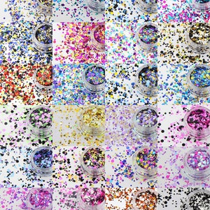 Nail Art Glitter, Nail Glitter Dots, Craft Glitter Dots, Resin