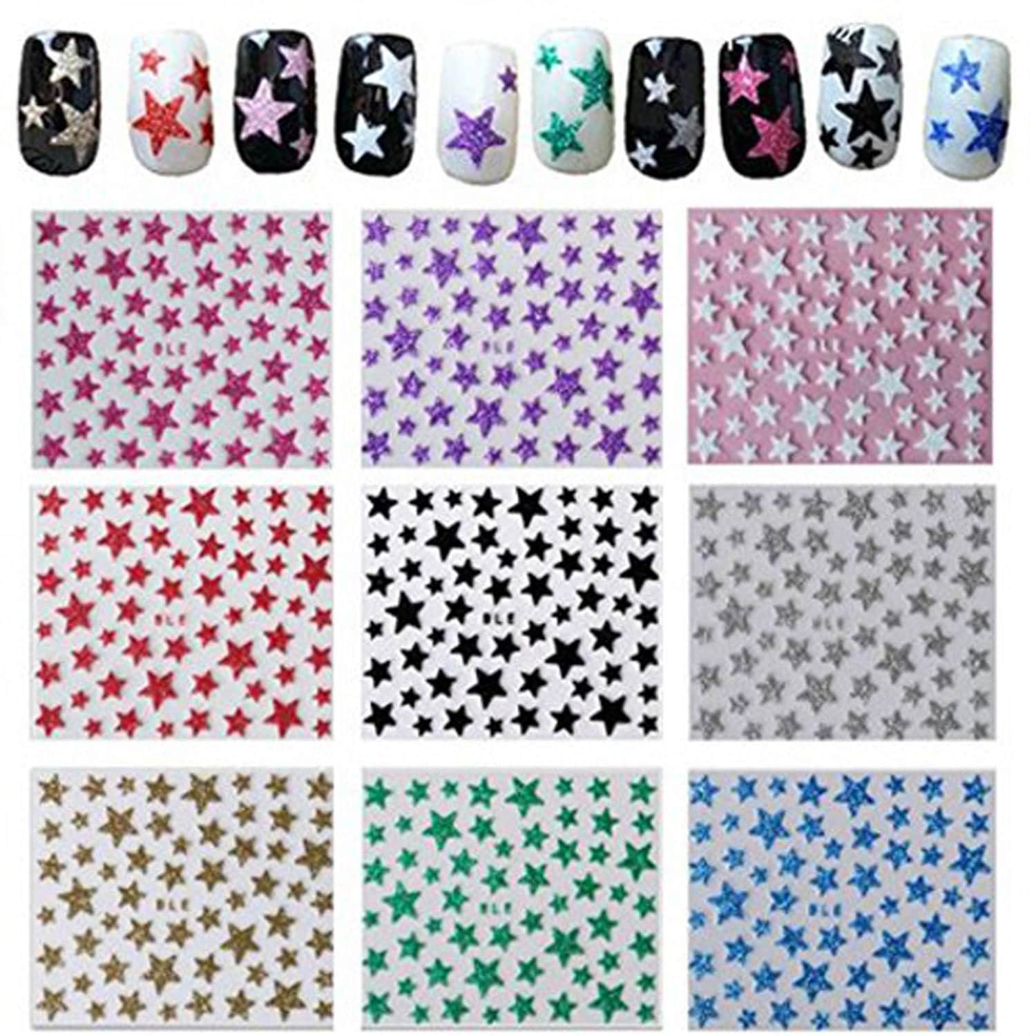 3D Glitter Weihnachtssticker Abziehbilder