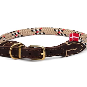 Holstebro Nordic Knot Comfort Collar -Rope and Leather