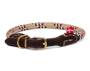 Holstebro Nordic Knot Comfort Collar -Rope and Leather