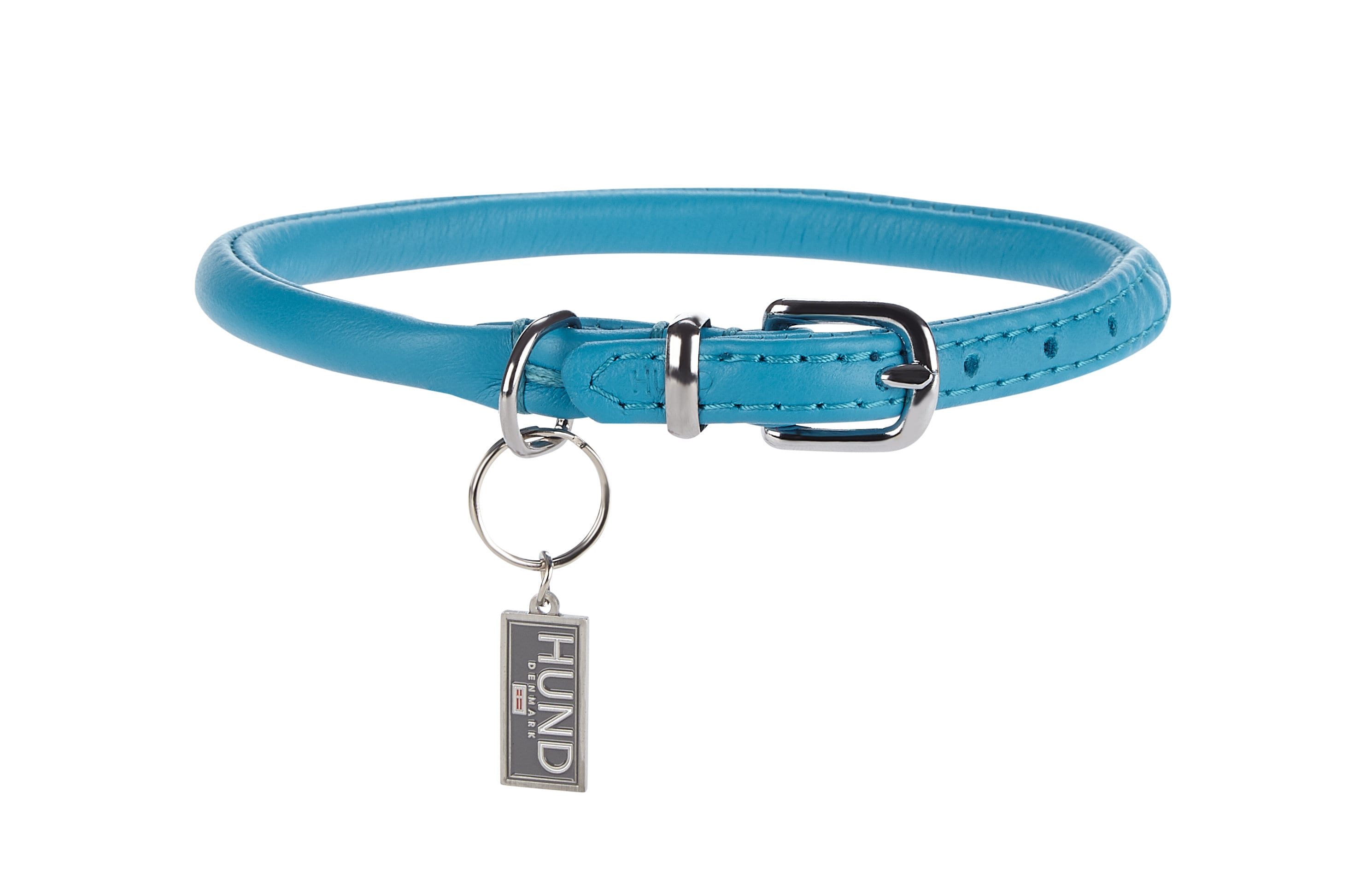 SIE Gerolltes Leder-Hundehalsband, 61 Cm – Klassisch & Hautfreundlich Für Hunde Mit Langem Fell