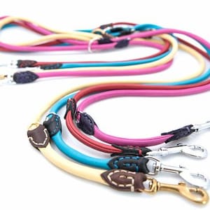 Buttery Soft Leather -6 Leashes in One- 4ft, 5ft, and 6ft Leash
