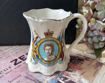 English Bone China  Silver Jubilee Commemorative Mug to Celebrate 25 Years of Queen Elizabeth II