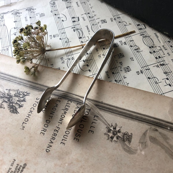 Silver Plated EPNS Vintage Sugar Tongs