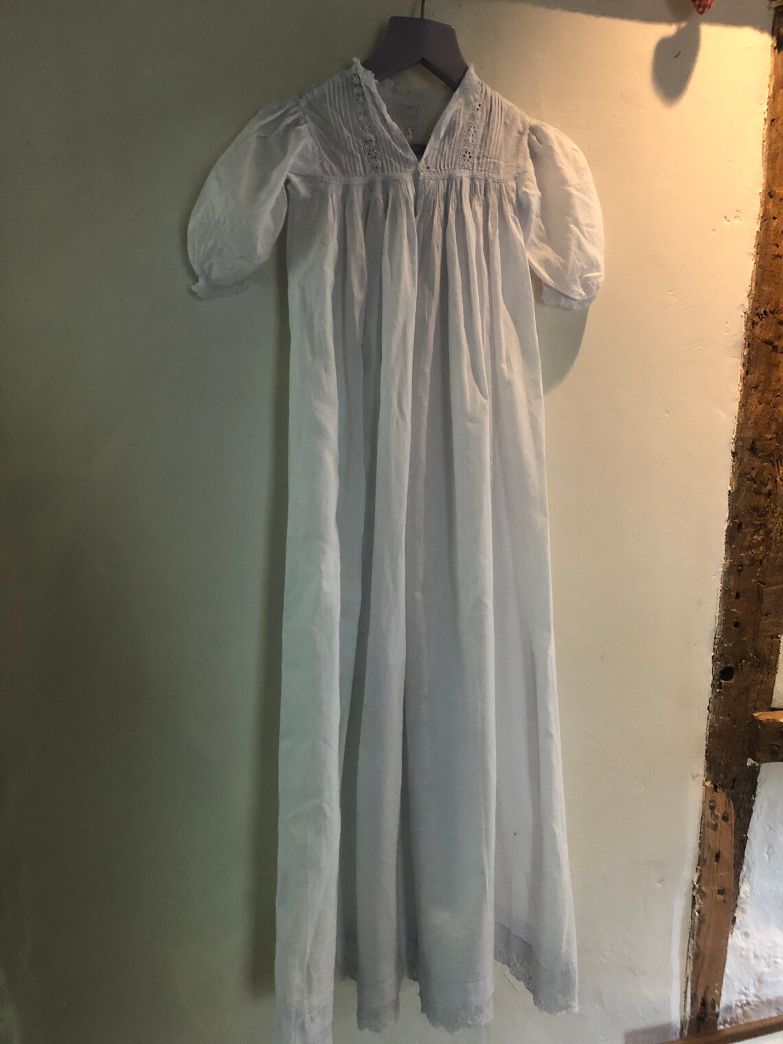 childrens white cotton nightgown