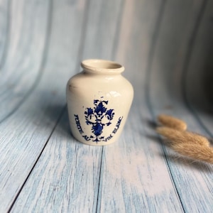 Vintage French Grey Poupon &quot;Moutarde Fine de Dijon&quot; Mustard Pot — Digoin Sarreguemines