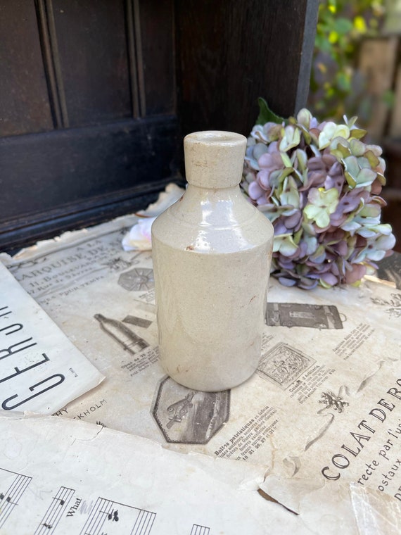 Victorian Antique Stoneware Ink Bottle / Single Use Stoneware Etsy
