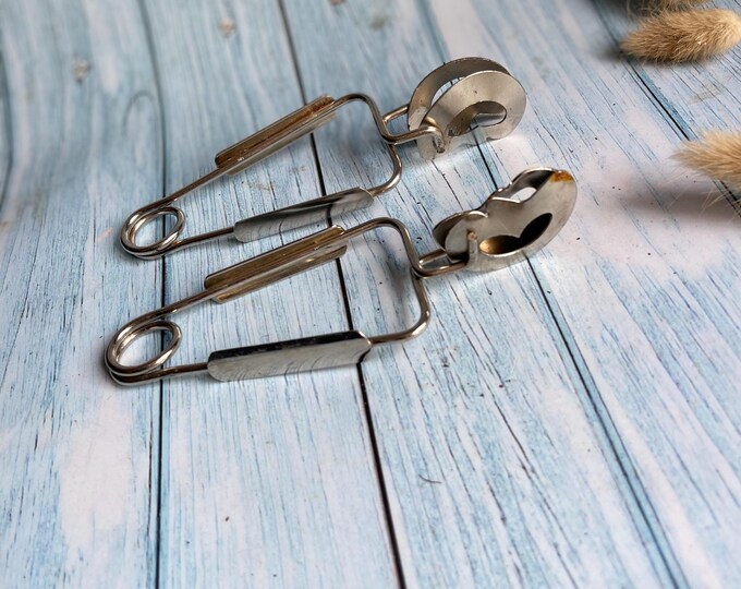 Pair of Vintage Chrome Spring Loaded Snail Tongs - Etsy