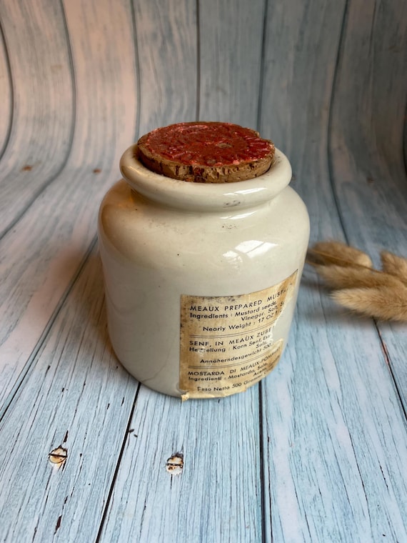 フランス LAB Lagnyマスタードポット ヴィンテージフランス炻器マスタードポット：LAB-Lagny Moutarde de