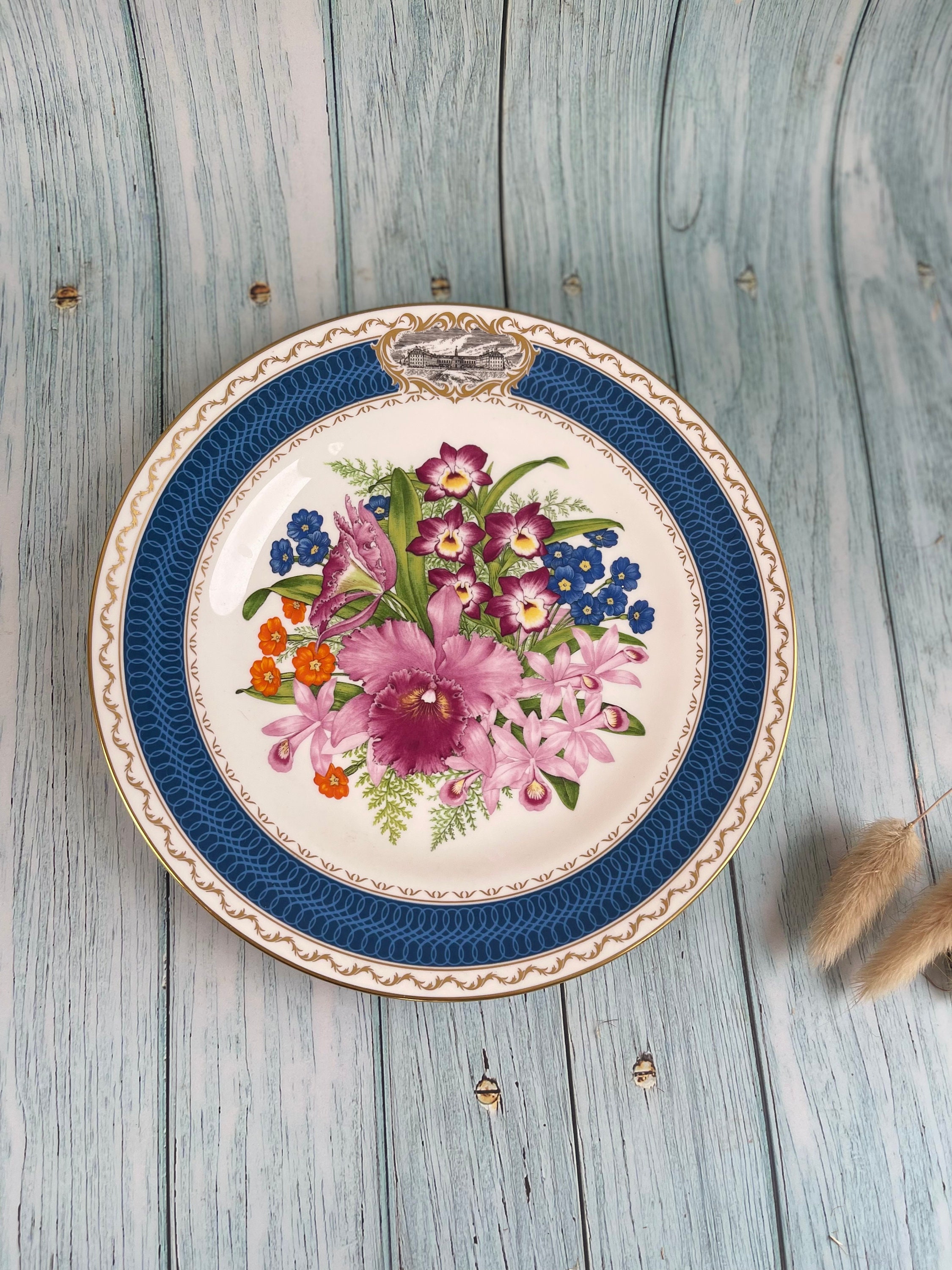 Royal Horticultural Society Chelsea Flower Show Plates Vintage