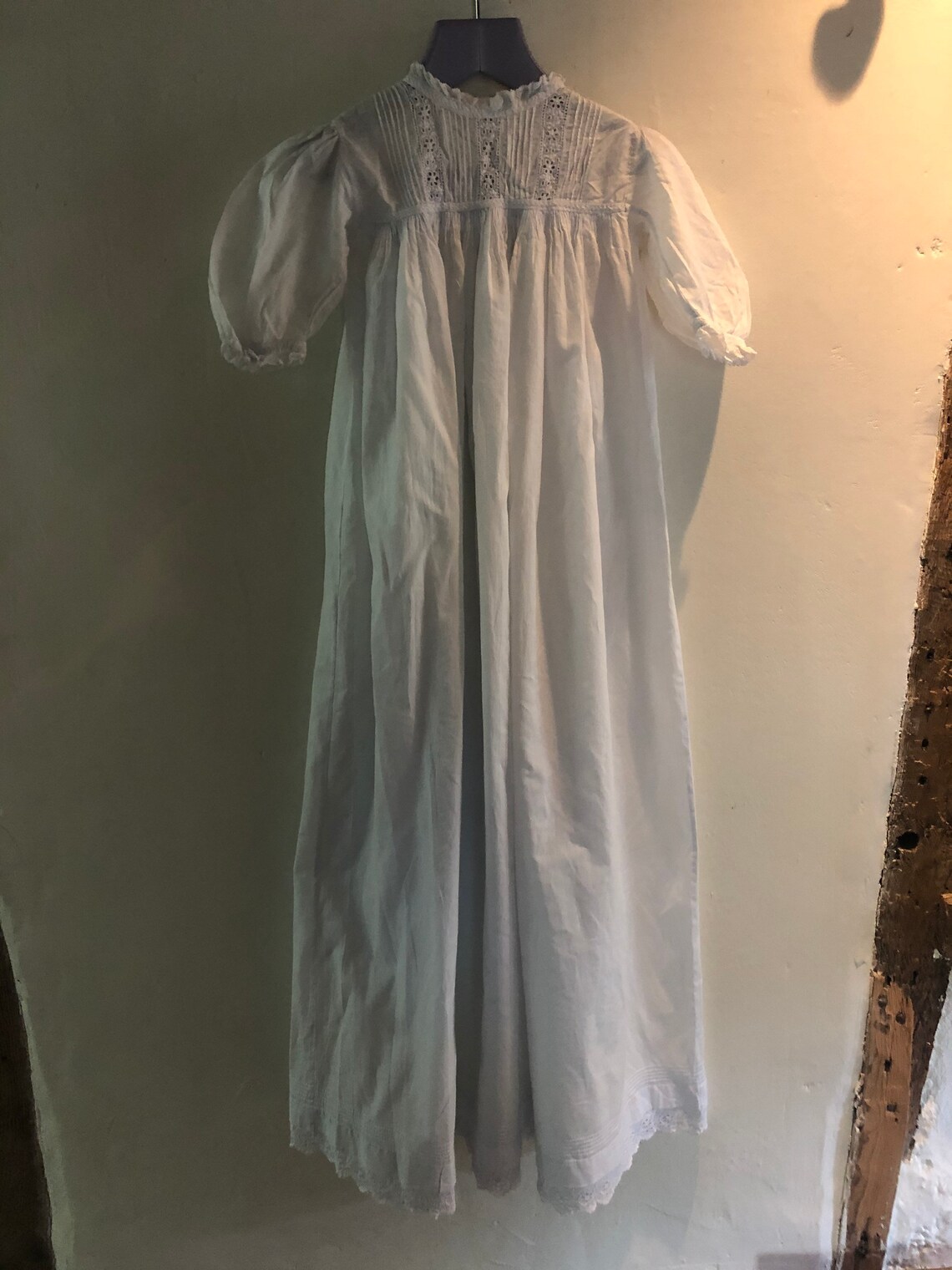 childrens white cotton nightgown