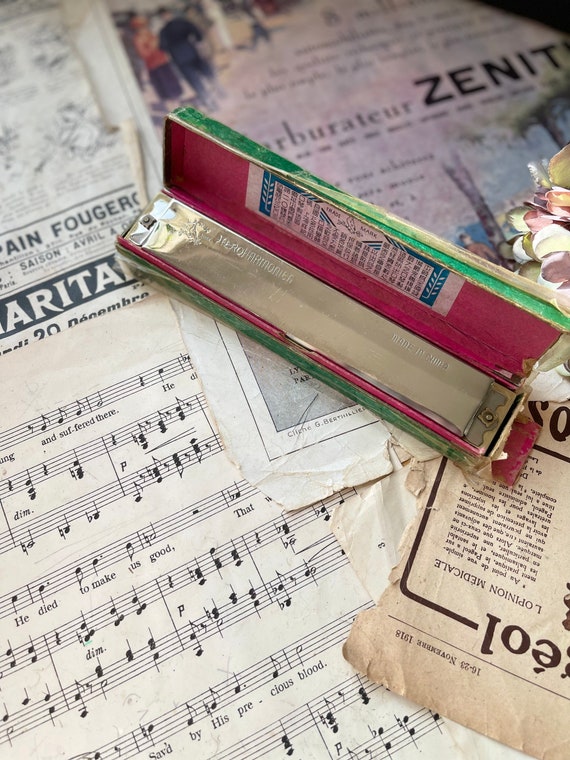 Buy Vintage Hero Harmonica in Original Box Chinese Made in