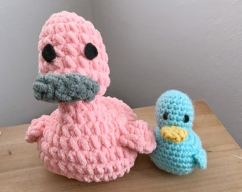 Crochet PATTERN Waddles the No Sew Duck Amigurumi