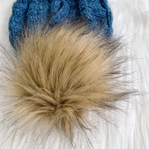 Caramel Faux Fur Poms