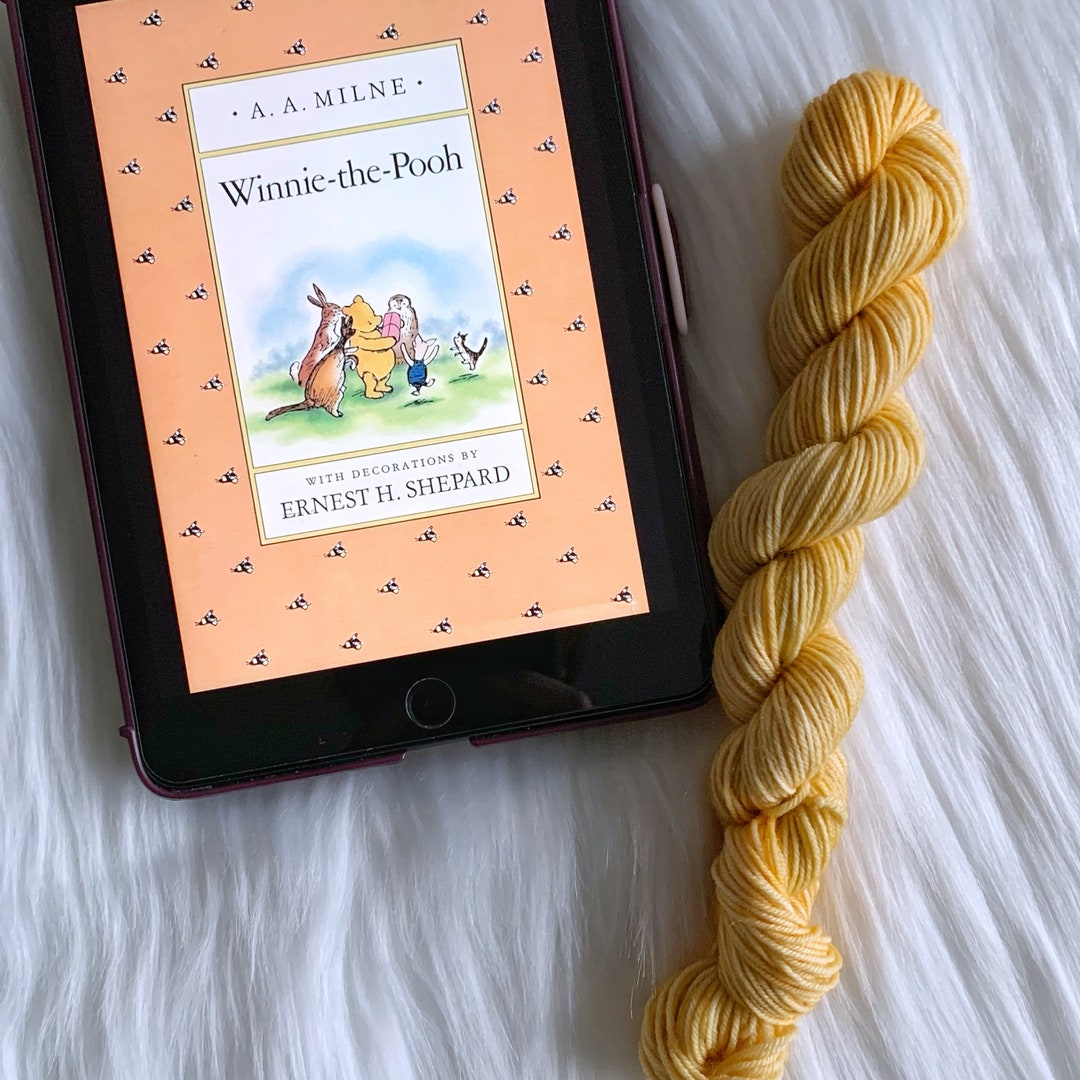 Winnie the Pooh Yarn, Hand Dyed Yarn, Bookish Yarn, Yarn Preorder ...