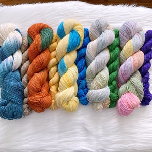 Classic Children’s Books Sock Sets, sock set, Hand dyed yarn, yarn preorder, Limited Edition Yarn