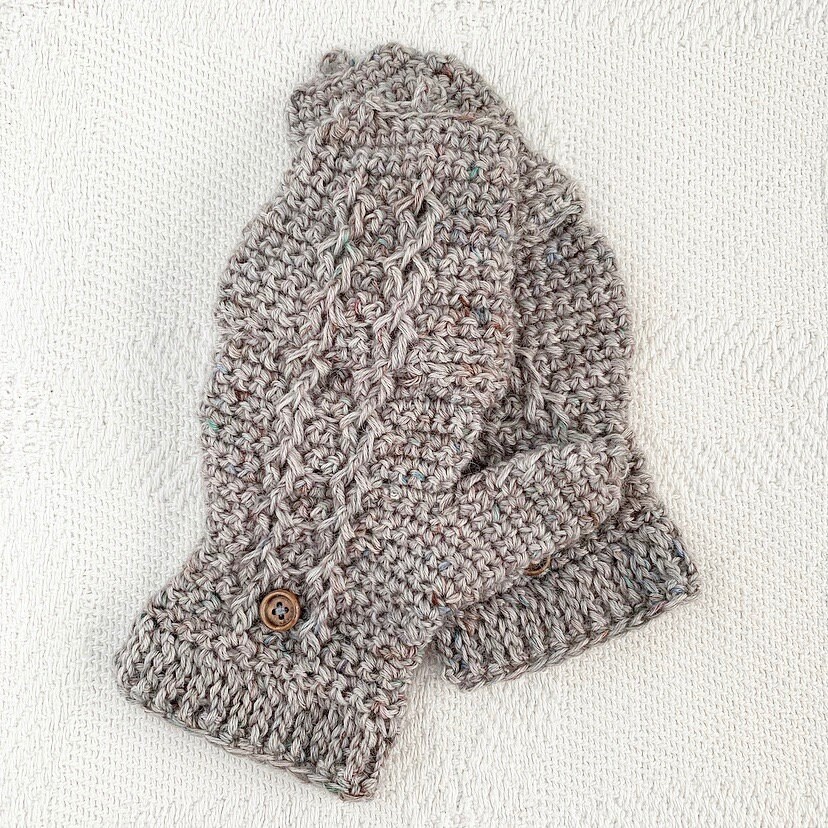 Crochet Pattern Ridgeback Mittens Fold Over Mittens Flap | Etsy