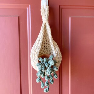 Hanging Basket, Storage Basket, Hanging Basket for plants, Home Decor, Nursery, Entry way, Crochet baskets