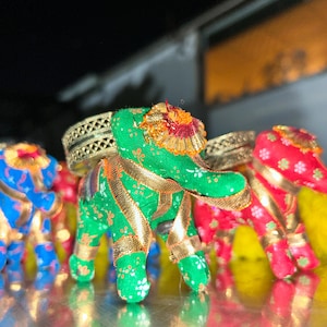 50 Pcs Indian Return Gifts Indian Wedding Favor Indian Wedding Decor Mehndi Decor Elephant Tealight Candle Holder Diwali Decoration Diya