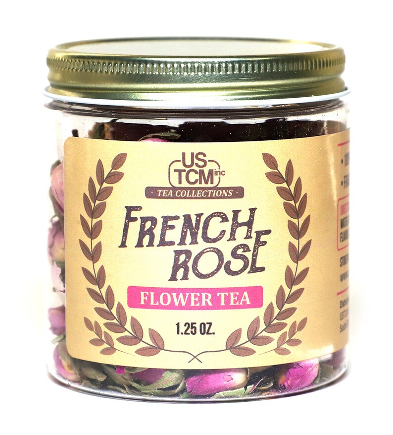 French Rose Flower Tea Fragrant Whole Rose Buds 100 Natural Etsy
