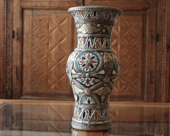 Ceramic Vase Moroccan Ceramic Vase Painting Ideas Adorned Etsy etsy