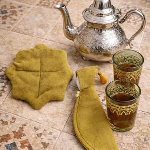 Handgjort marockanskt tekannaöverdrag – Berber Kitchen Decor