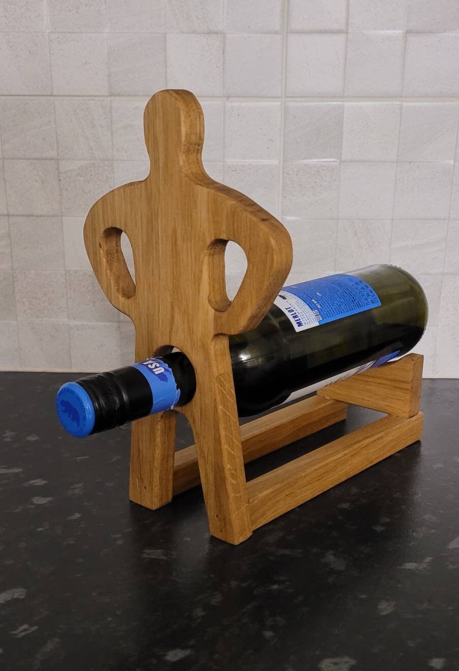 Personalized Unique Novelty Wine Bottle Holder Man Etsy UK