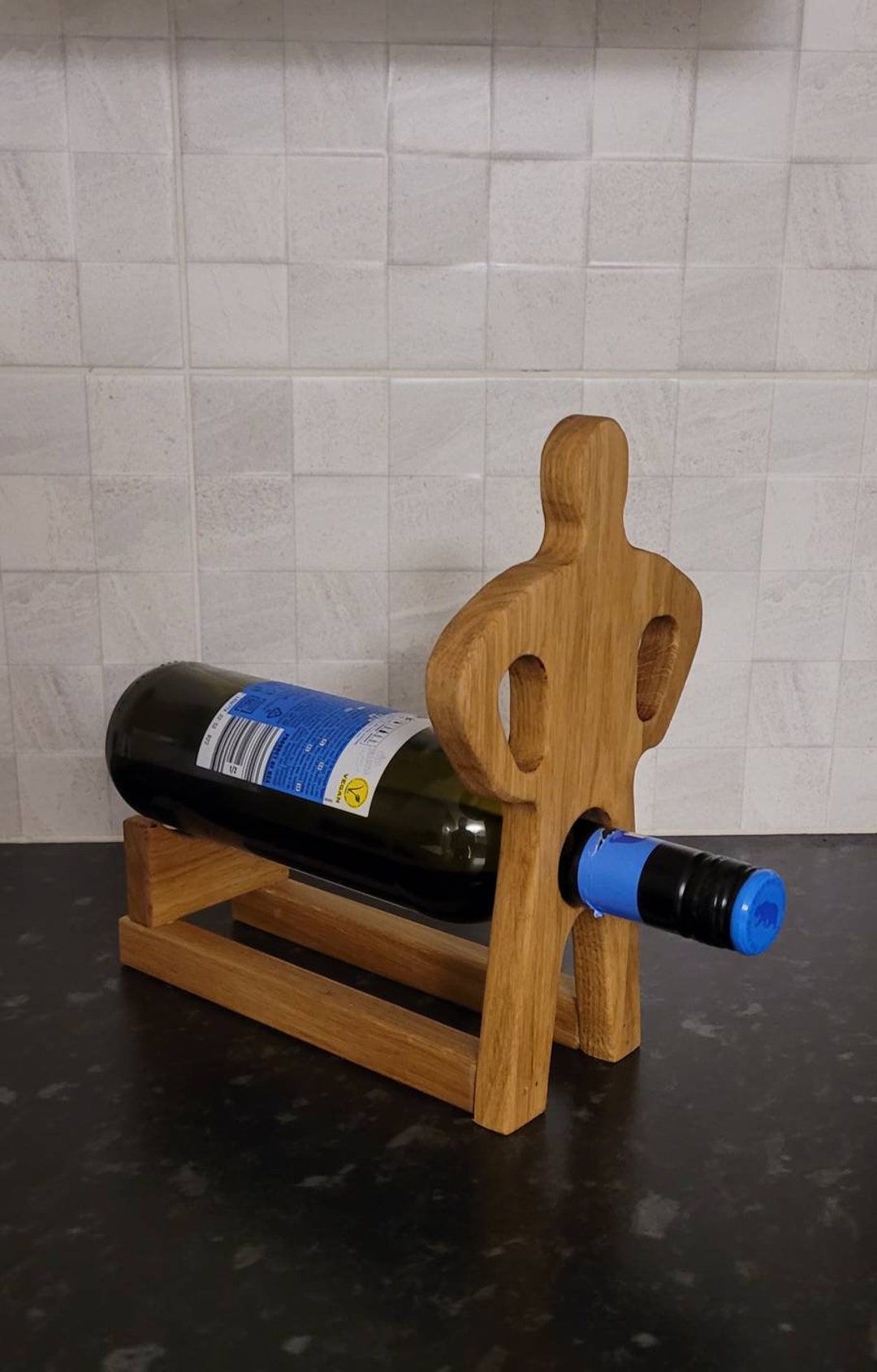 Personalized Unique Novelty Wine Bottle Holder Man Etsy UK
