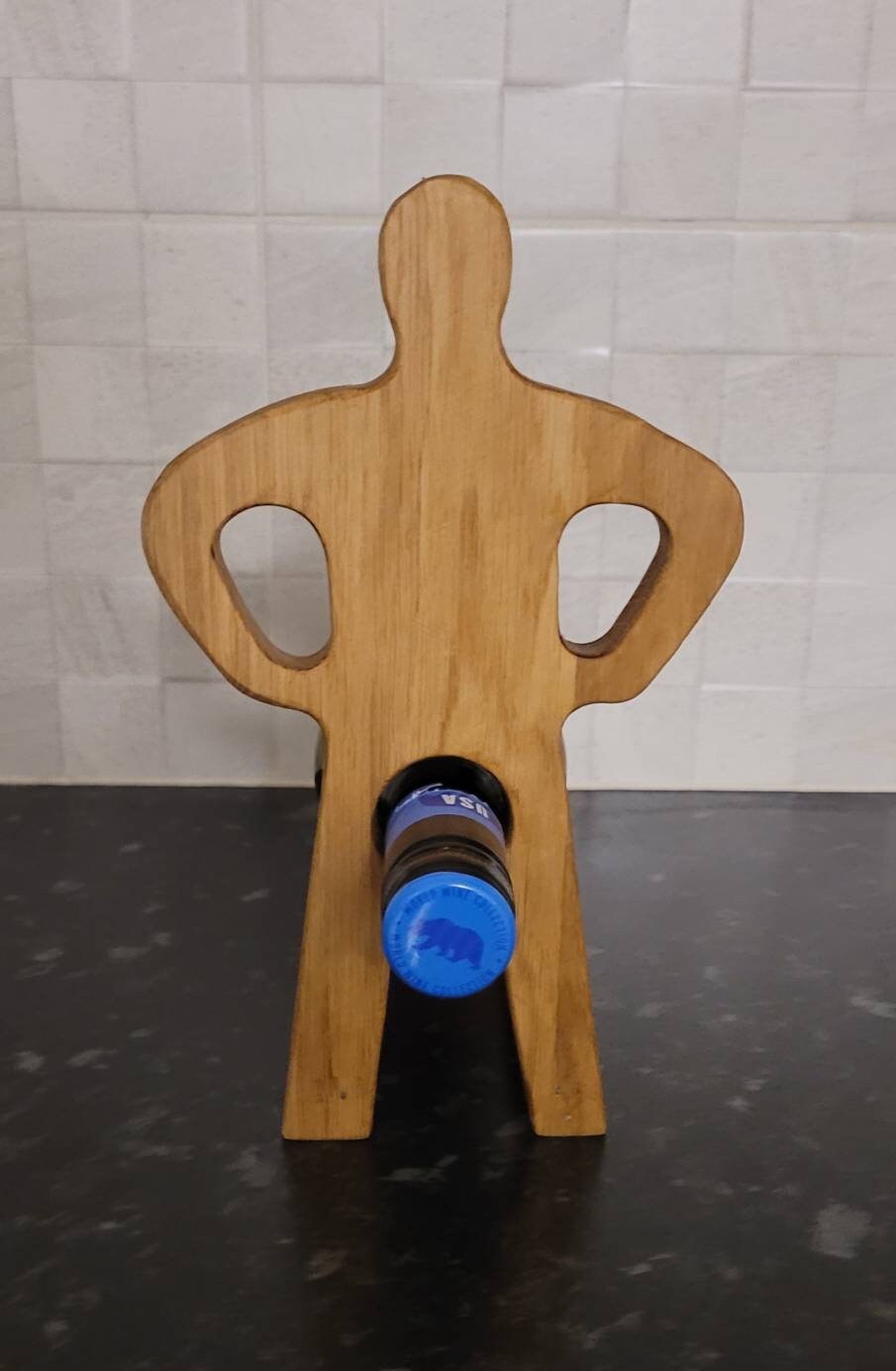 Personalized Unique Novelty Wine Bottle Holder Man Etsy UK