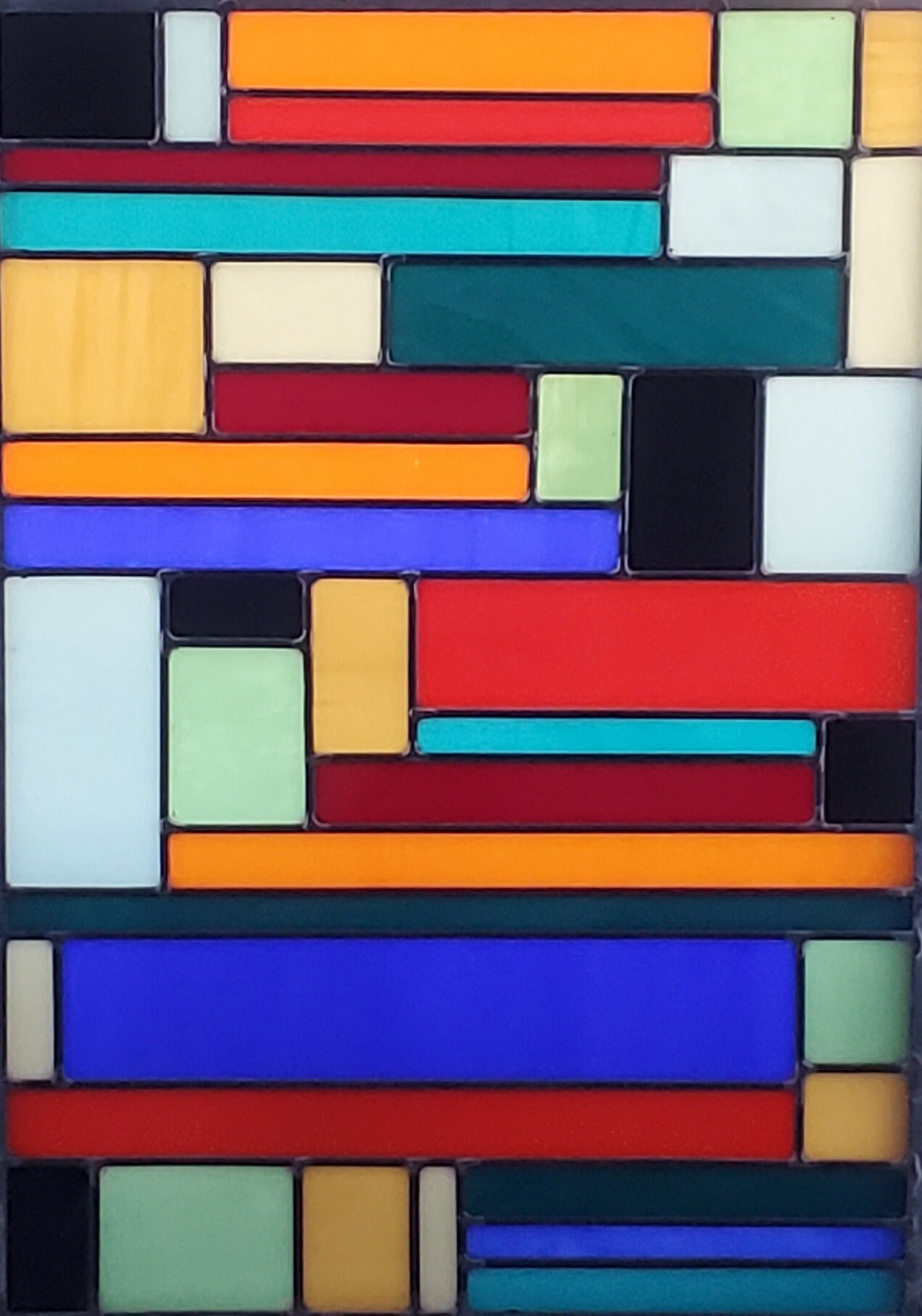 Stained glass panel Etsy