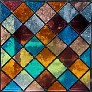 Stained glass panel