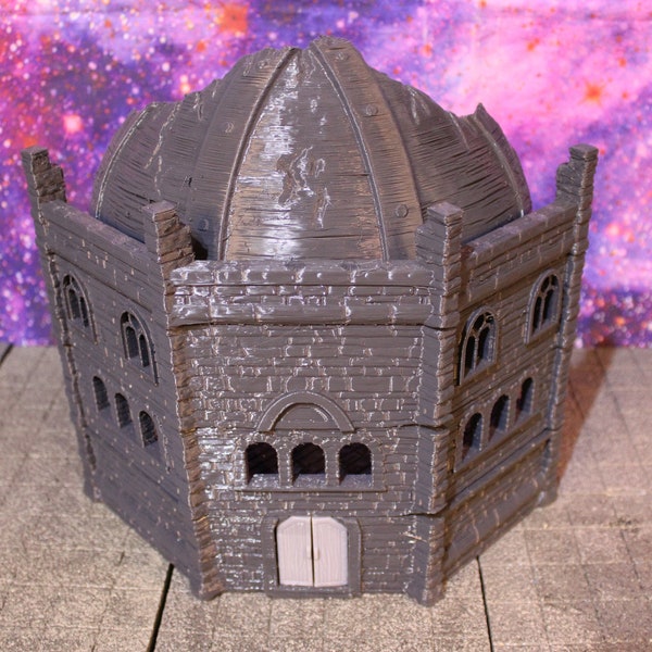 DrakenStone Ruined Building, stackable miniature 28mm terrain for D&D RPGs. Made in USA!!!