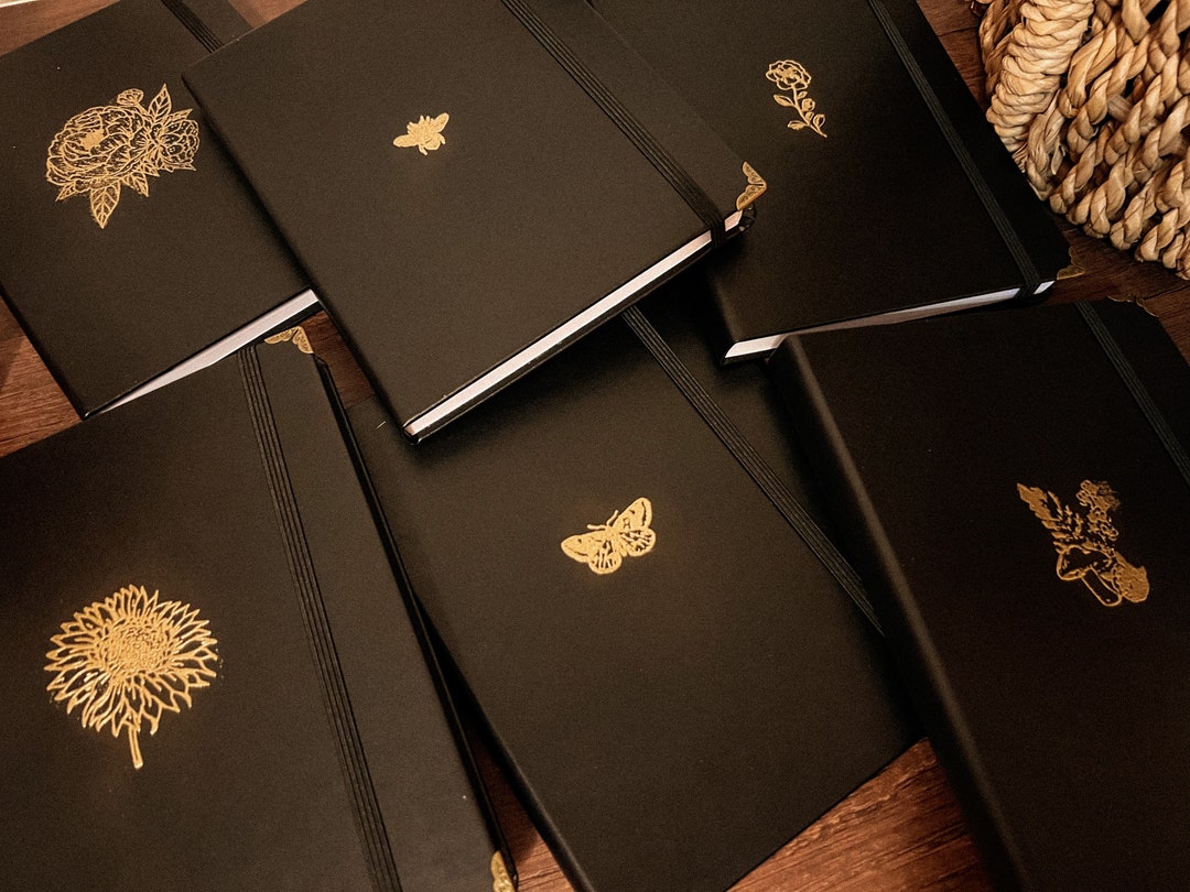 Embossed Lined Notebooks Etsy