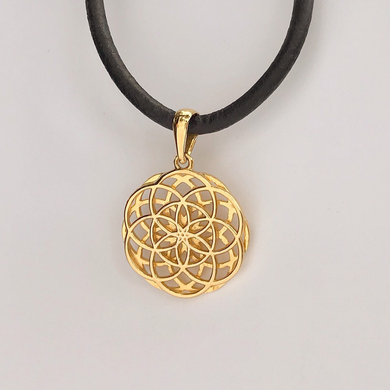 Spica Jewelry Double Flower of Life 925 Sterling Silver Pendant 1,3 Spica Jewelry Double Flower of Life 925 Sterling Silver Pendant 1,3