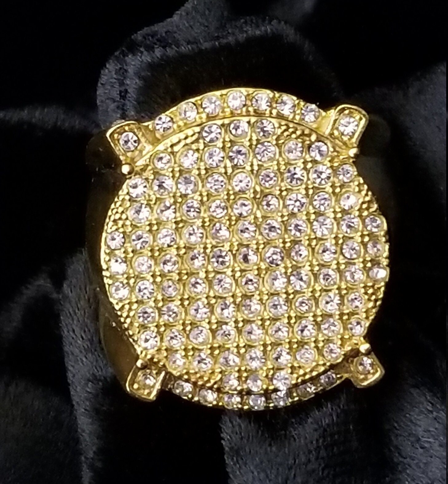 Iced Out Men's Ring Etsy Canada