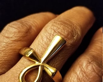 Unisex Ankh Ring