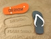 Design Your Own Flip Flops with sand imprint - many color combinations 