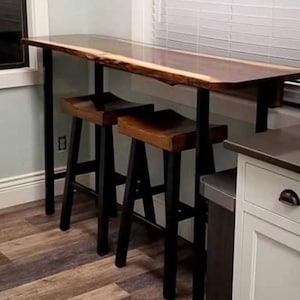 H-staaf metalen tafelpoten - set van 2 - moderne industriële poten gemaakt in de VS van Amerikaans staal - onbewerkt staal