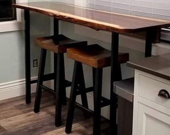 Oferta especial de abril. Pés de mesa em metal com formato de H - Conjunto de 2 - Pés modernos de estilo industrial, fabricados nos EUA com aço americano - aço bruto