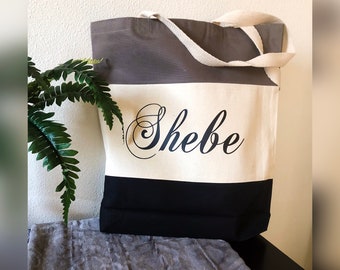 Sacola personalizada, sacola de compras, sacola para meninas, sacola com nome, bolsa para mulheres, bolsa de lona, bolsa tote, sacola de presente para o Dia dos Namorados