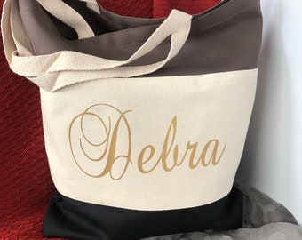 Tote personalizado, tote da noiva & das damas de honra, tote da mercearia, tote da menina, sacola para a mulher, lona pesada, sacola, saco do presente do dia dos namorados