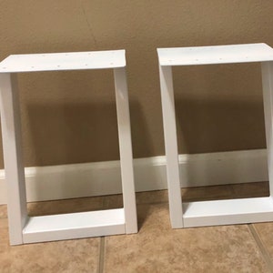 16&quot;Heavy Duty, Metal Table Legs, USA MADE, Bench Legs, Coffee Table Leg, Desk Legs, American Made, Mid Century Modern Home