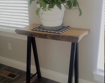 Especial da casa… Pés de mesa de metal - Conjunto de 2 - Pés industriais modernos, fabricados nos EUA, lindamente trabalhados, entrada em aço americano - AÇO Bruto
