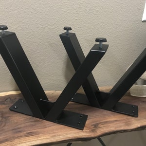 Set of 8&quot; Heavy Duty,Metal Table Leg,USA MADE,Bench Legs,Coffee Table Legs,Desk Legs, Mid Century Modern Home,Contemporary