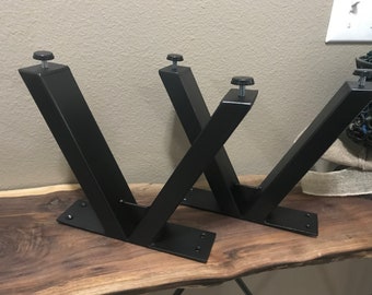 Conjunto de 8" Heavy Duty, perna de mesa de metal, EUA MADE, pernas de banco, pernas de mesa de centro, pernas de mesa, casa moderna de meados do século, contemporânea