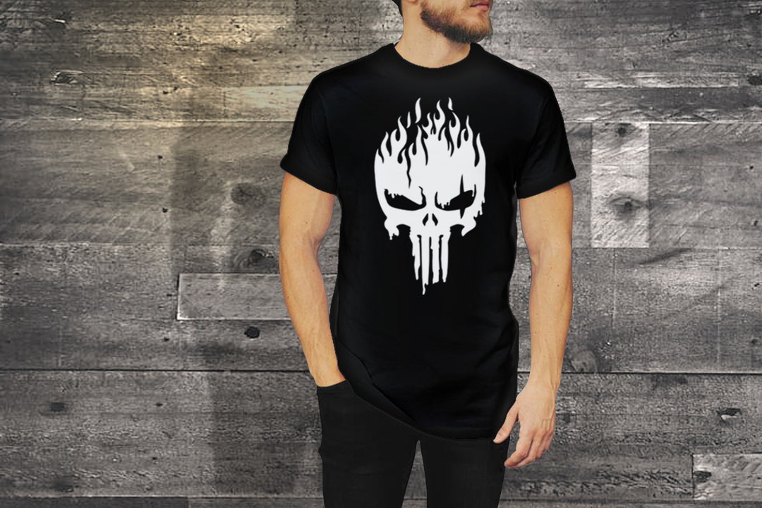 Camisa negra calaveras hombre hotsell
