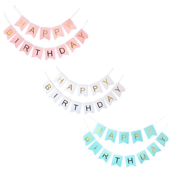 Ghirlanda Di Compleanno Con Foto Per Bambini – Striscione Happy Birthday Oro – Decorazione Prima Festa - 2
