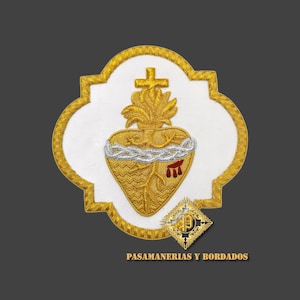 Sacred Heart Emblem for Liturgical Vestments