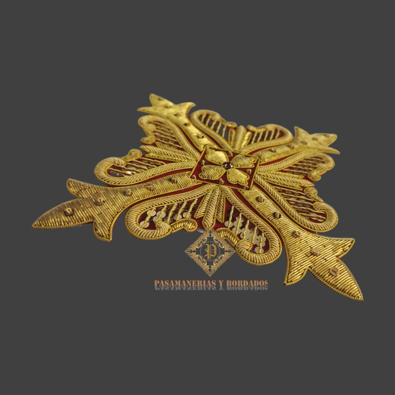 Hand Embroidered Cross for Liturgical Vestments image 4