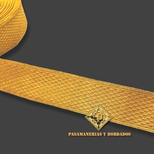 French Metallic Galloon. Liturgical Vestments Ribbon.